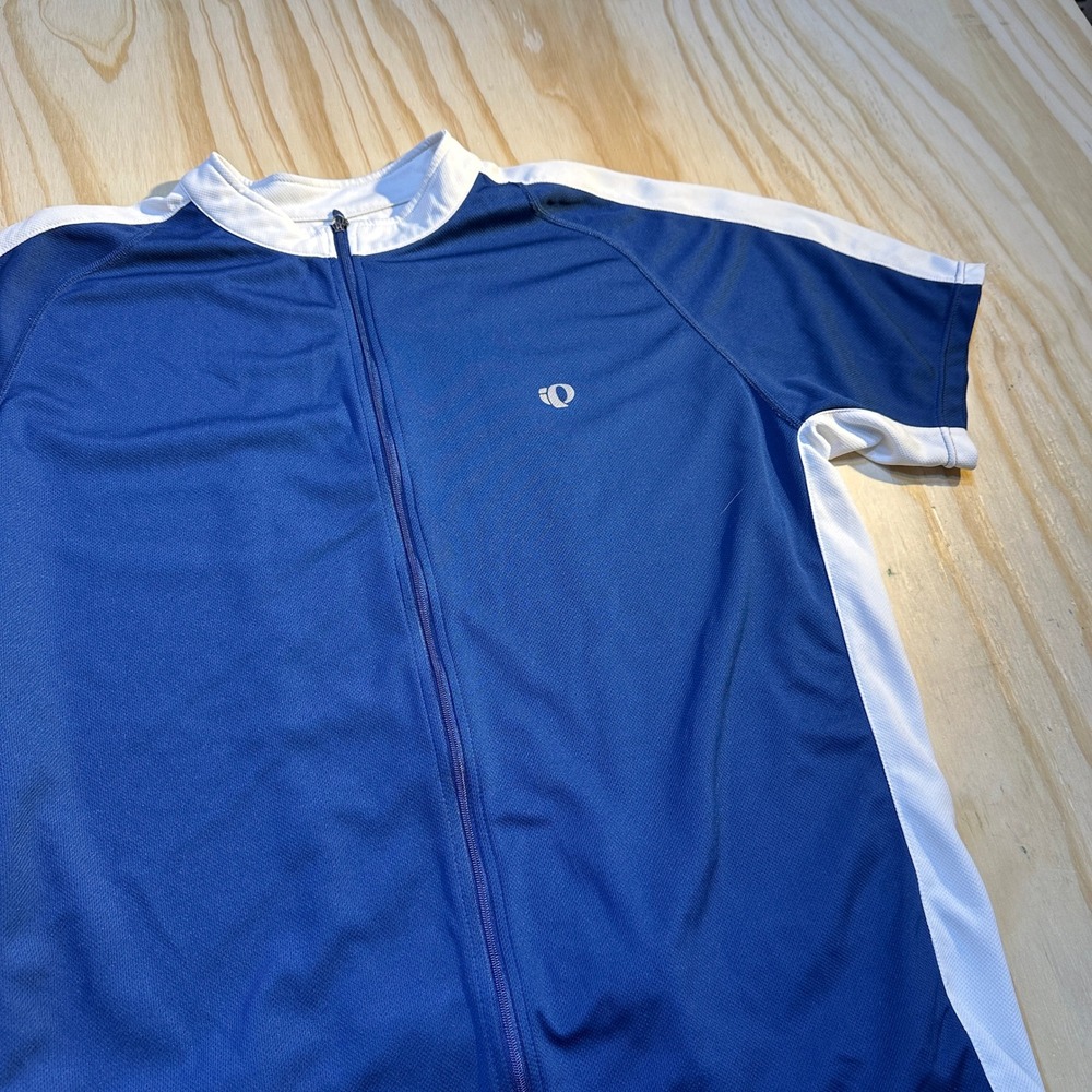 Pearl Izumi Men's SELECT Series Cycling Jersey Blue White Full Zip Size XL